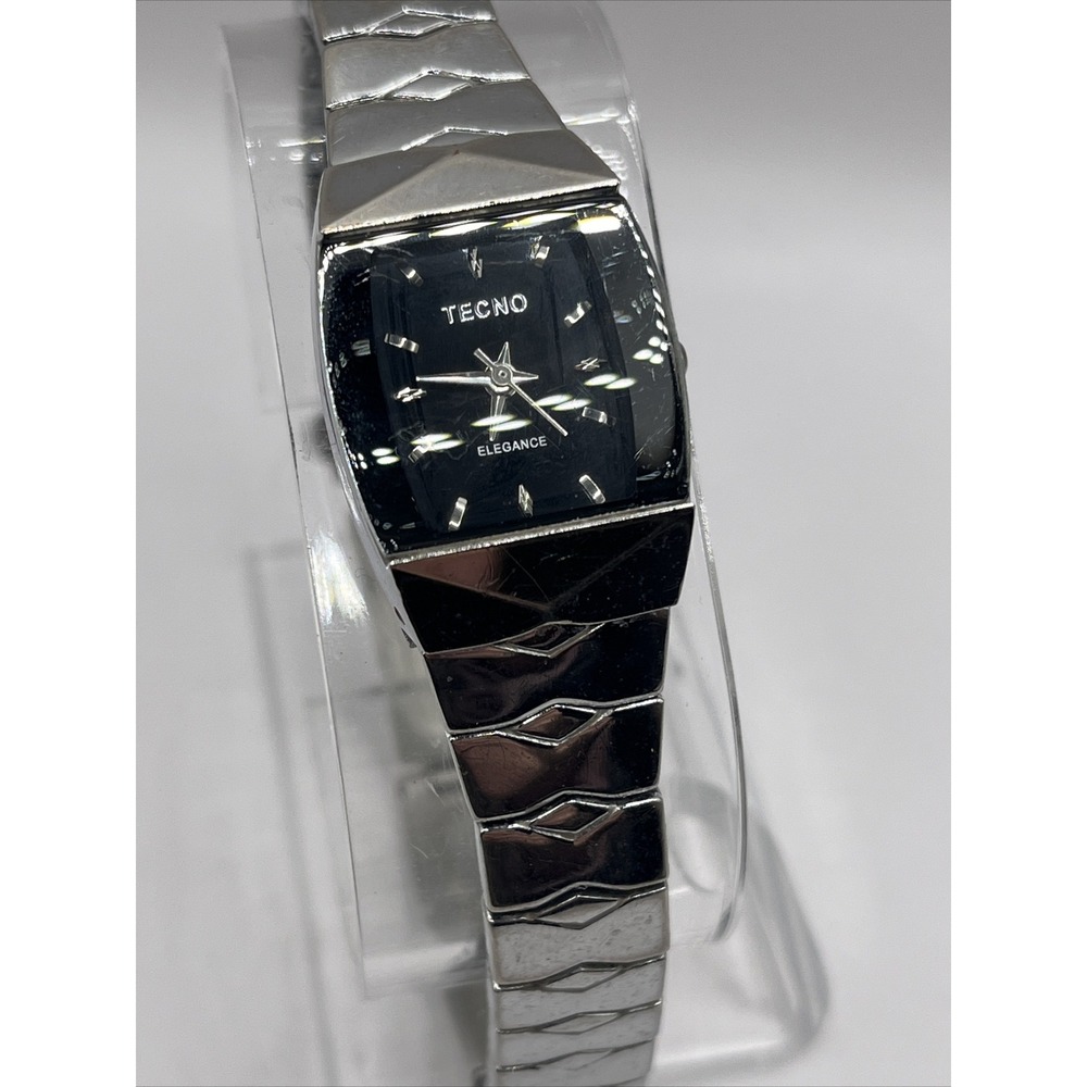 Techno Elegance Women's Quartz Watch Stainless Steel 6" Band- New Battery